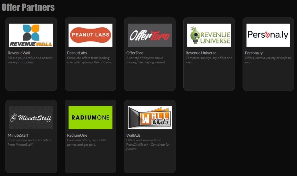 Rewards1 Offer Partners