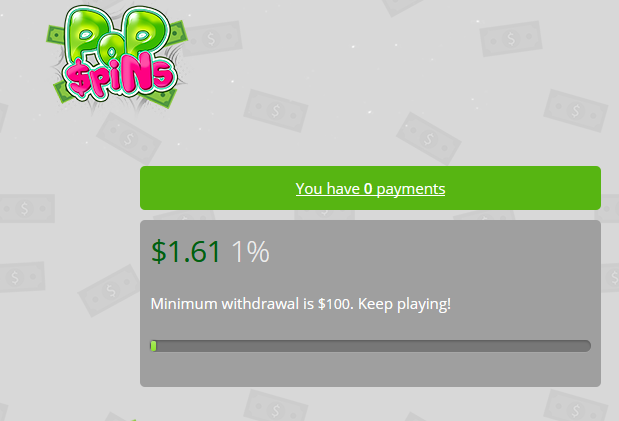 Pop Spins Withdrawal